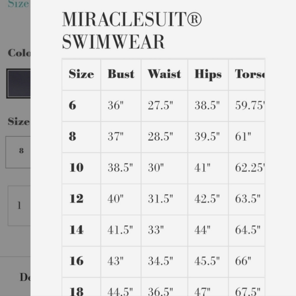 MIRACLESUIT Black One Piece Swimsuit Sz 4/6 - Picture 11 of 11